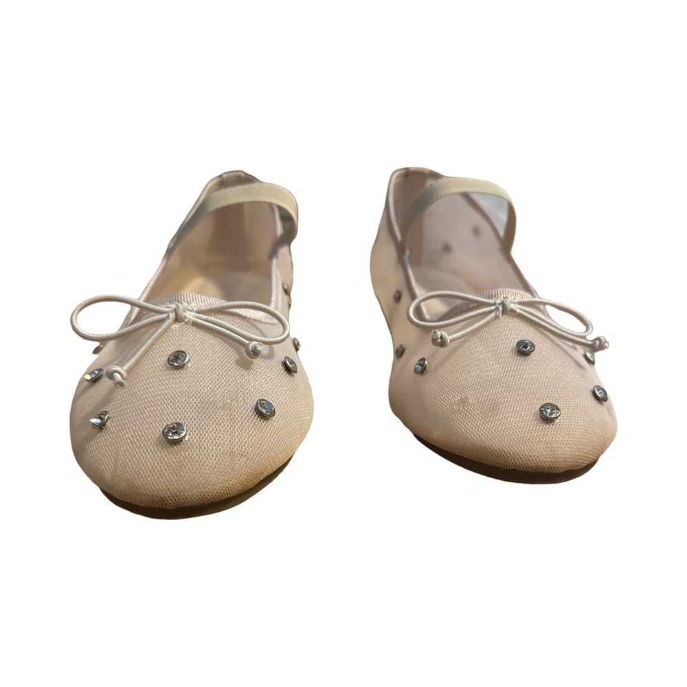 Chic Cream Flats with Rhinestone Details - Picture 8 of 8